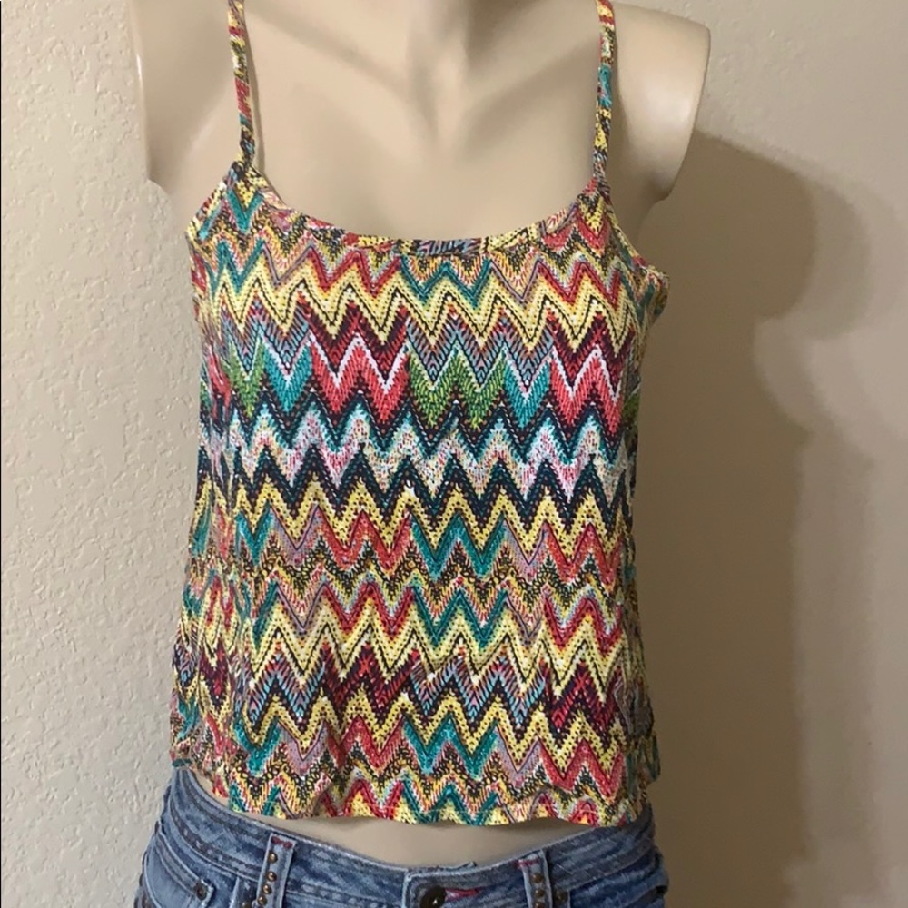 NEW Crush by ABC Family  Cami Tank Crop Top Sz M